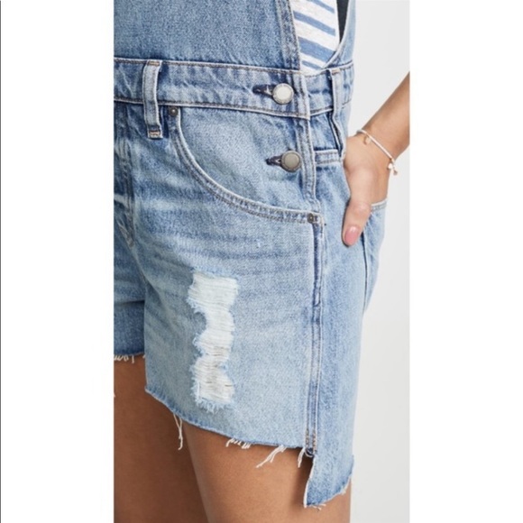 COPY - Hudson Sloane Denim Short Overalls - Picture 4 of 6